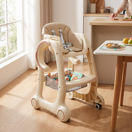 High Chair S08 Light Brown