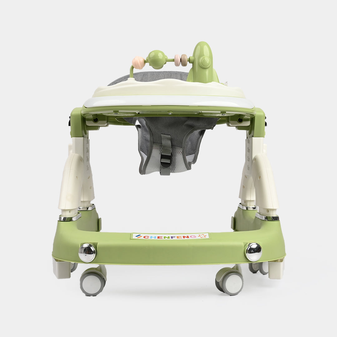 Baby Walker 888 Green With Multi Function