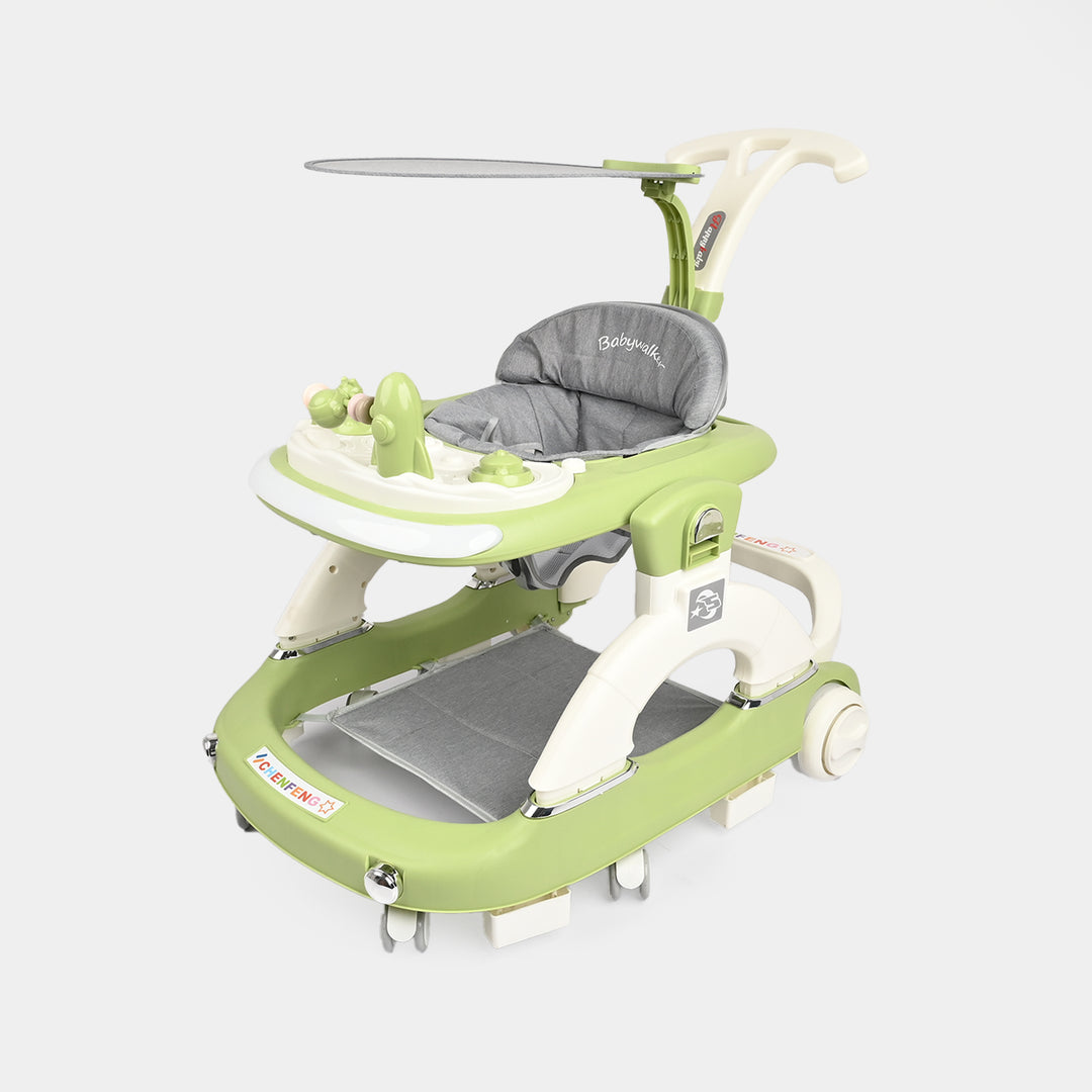 Baby Walker 888 Green With Multi Function