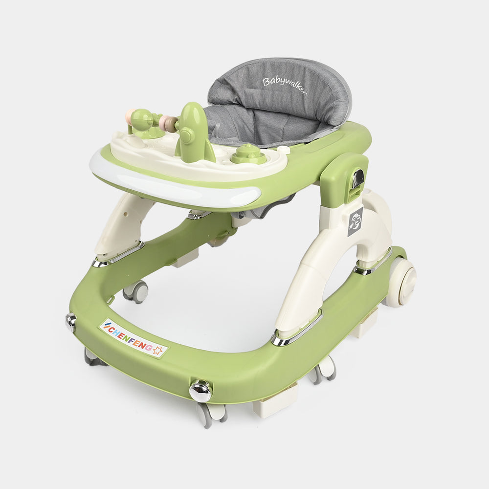Baby Walker 888 Green With Multi Function