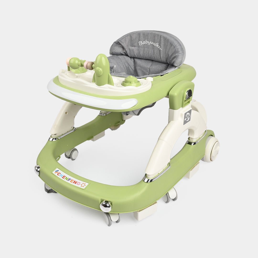 Baby Walker 888 Green With Multi Function