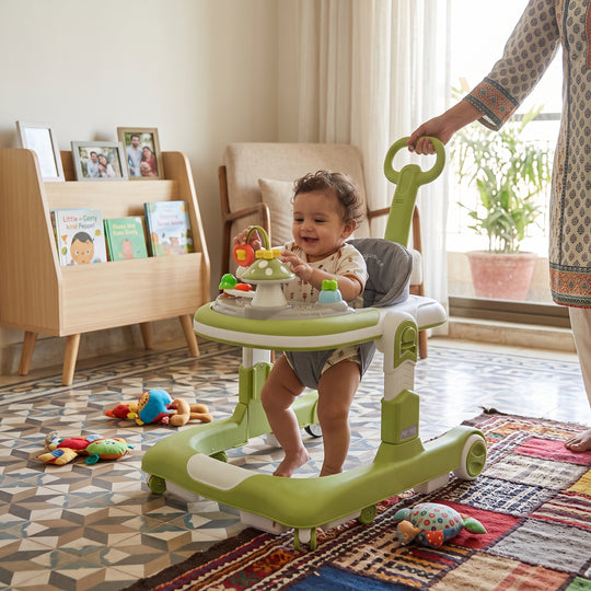 Baby Walker With Multi Function MT-816 Green