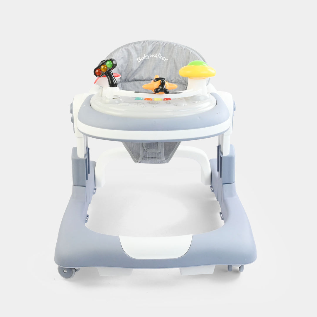 Baby Walker With Multi Function MT-816 Grey