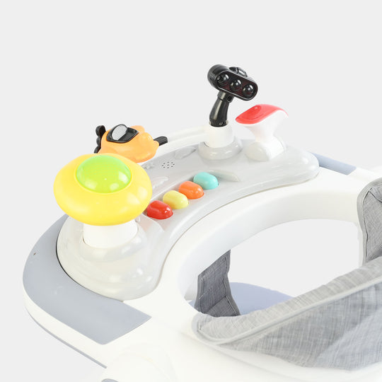 Baby Walker With Multi Function MT-816 Grey