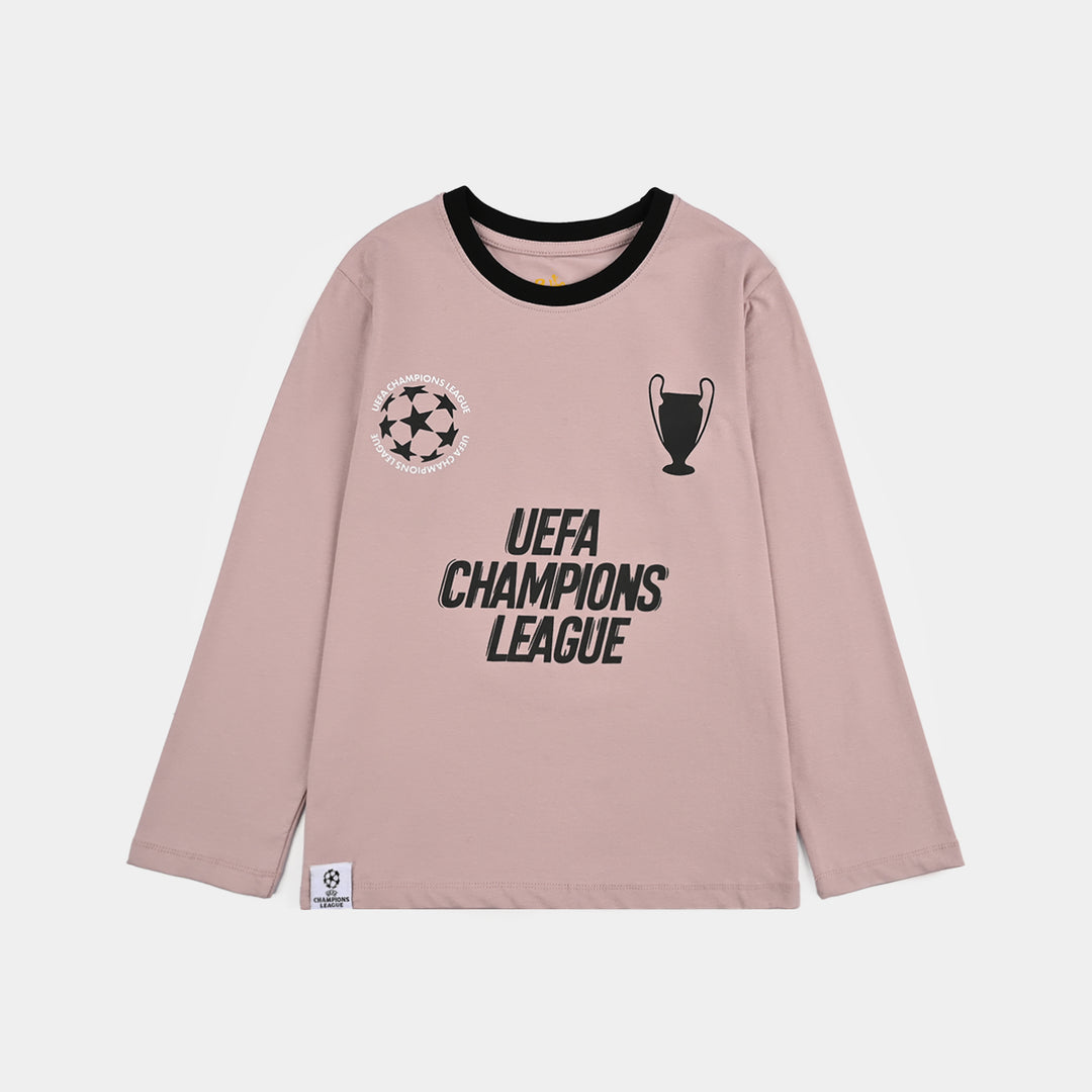 Boys Lycra Jersey T-Shirt Uefa Champions