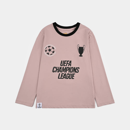 Boys Lycra Jersey T-Shirt Uefa Champions