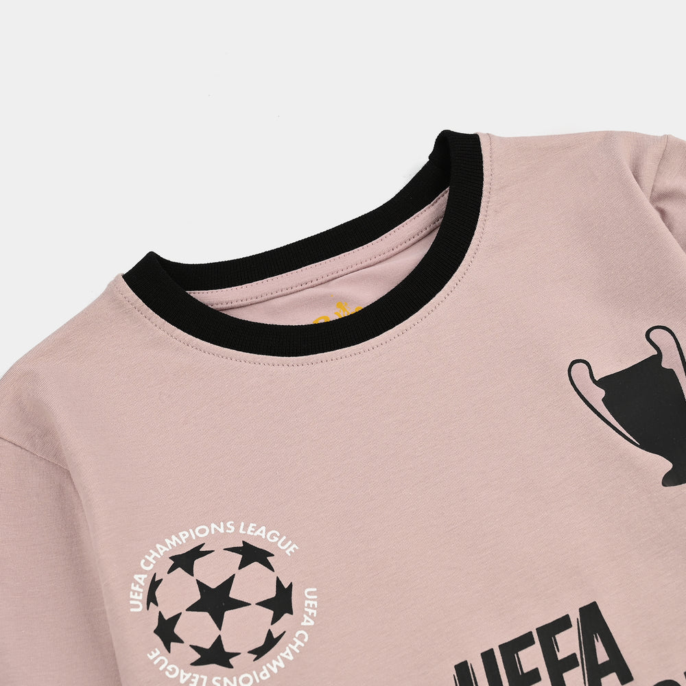 Boys Lycra Jersey T-Shirt Uefa Champions
