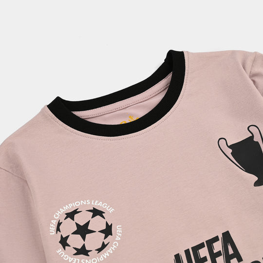 Boys Lycra Jersey T-Shirt Uefa Champions