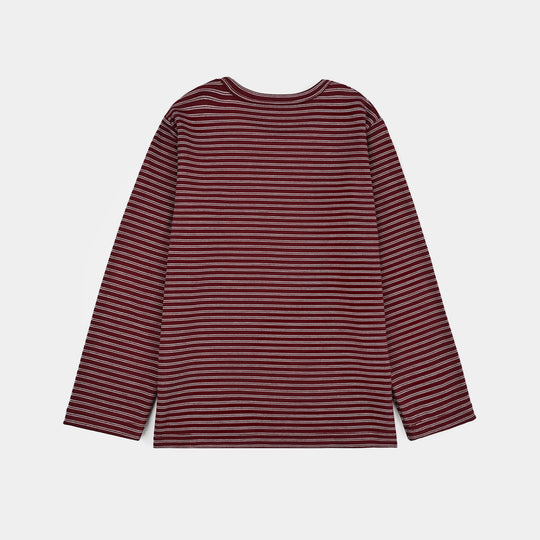Boys 2x1 Rib T-Shirt F/S Epic Mood-RED