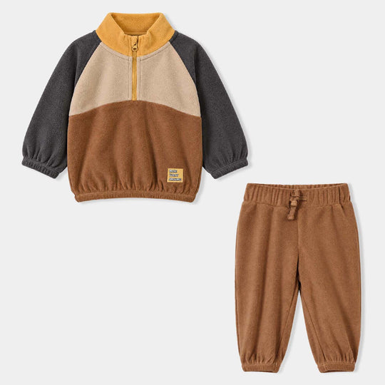 Infant Boys Velour 2Pcs Suit Champ