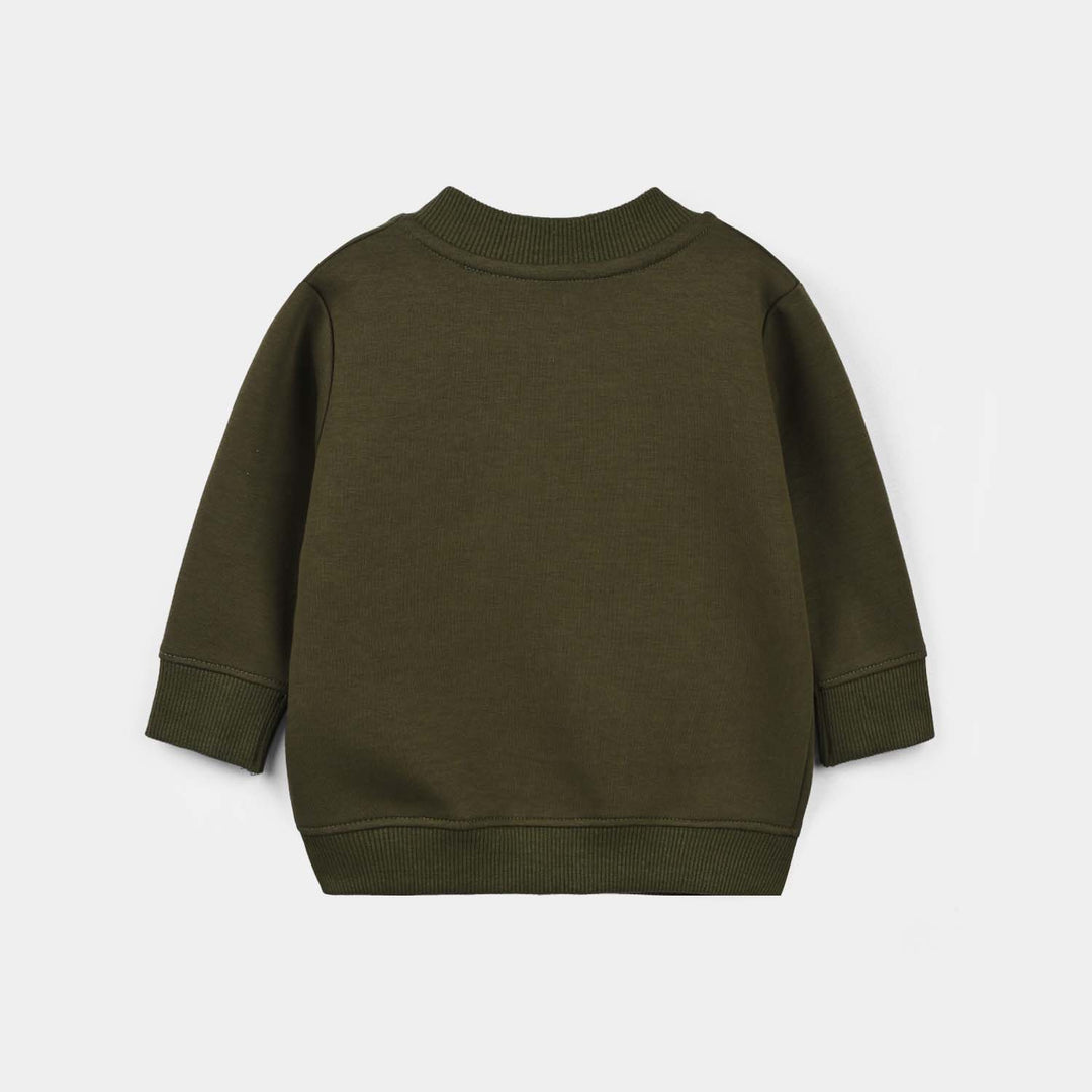 Infant Boys Velour 2Pcs Suit Atheletic Club-GREEN