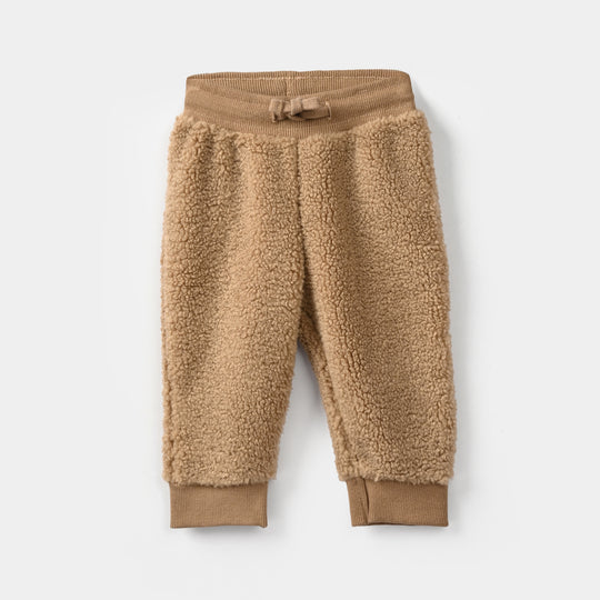 Infant Boys Sherpa 2Pcs Suit Lil Explorer-BROWN