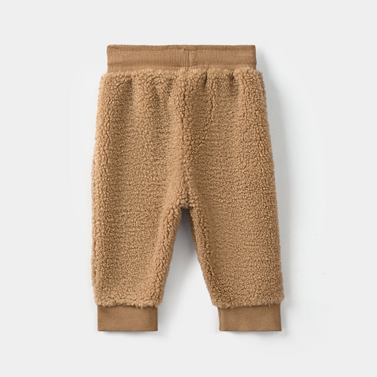 Infant Boys Sherpa 2Pcs Suit Lil Explorer-BROWN