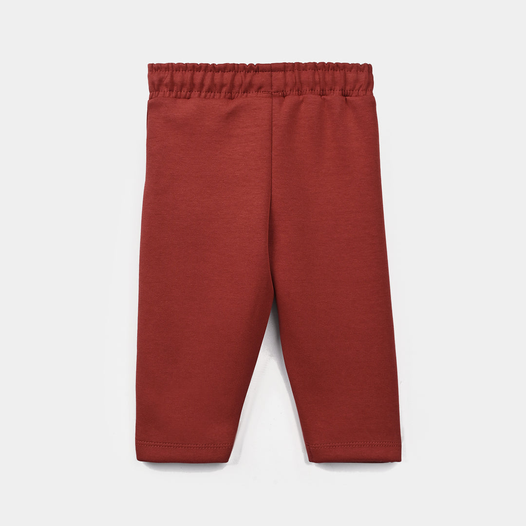 Infant Girls Cotton Interlock 2Pcs Suit Character-Red