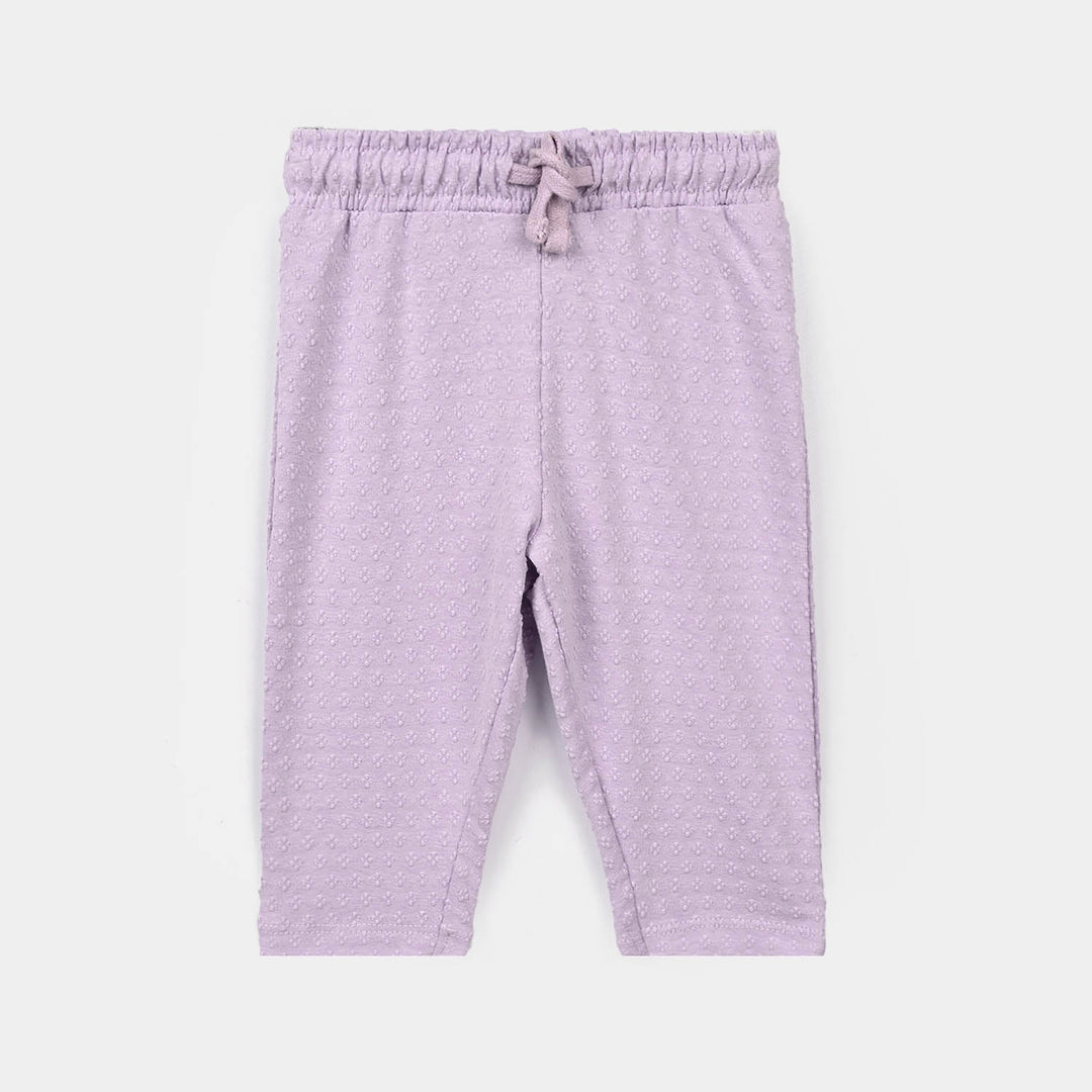Infant Girls Cotton Jersey 2Pcs Suit Bloom-Purple