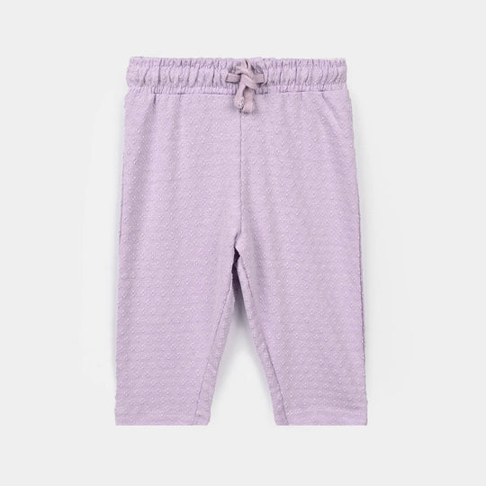 Infant Girls Cotton Jersey 2Pcs Suit Bloom-Purple