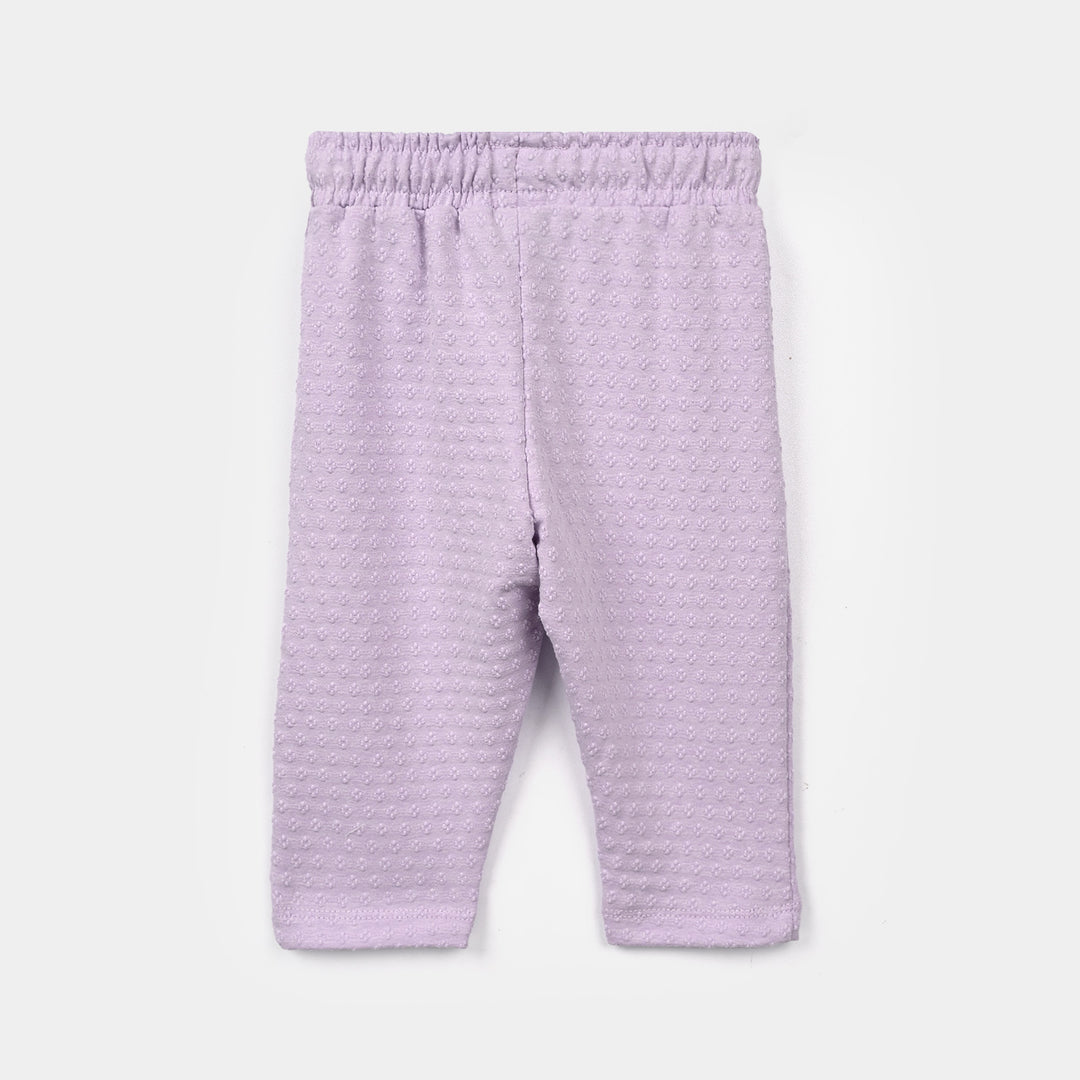 Infant Girls Cotton Jersey 2Pcs Suit Bloom-Purple