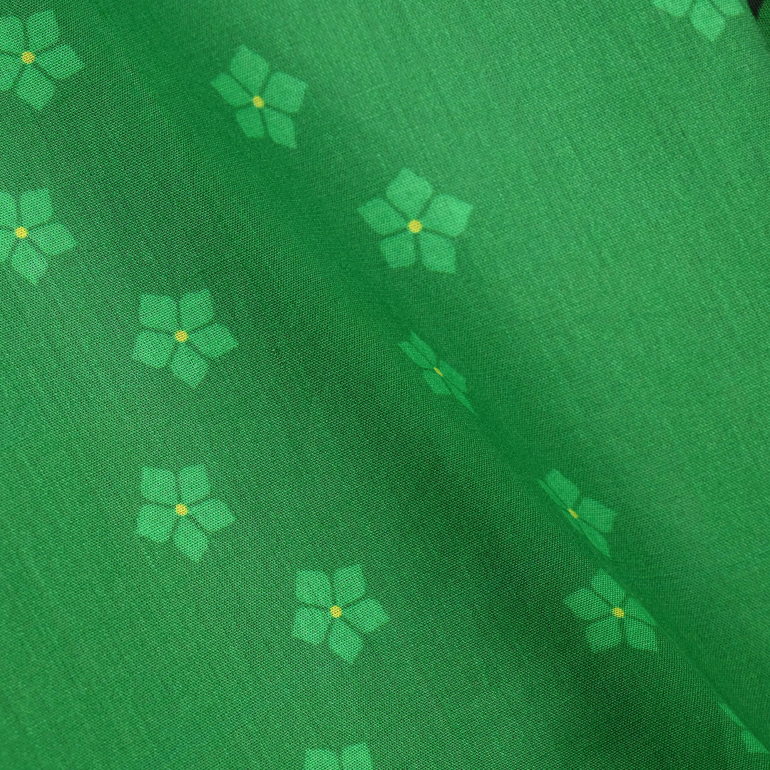 Girls Cotton Ind Printed Kurti Kite-Green