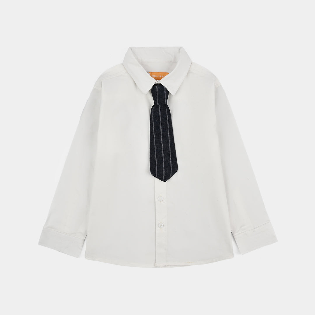 Boys Yarn Dyed 3PC Suit-NAVY