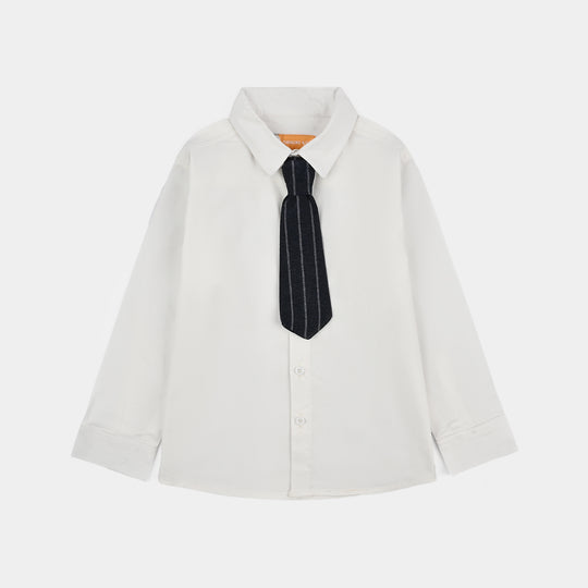 Boys Yarn Dyed 3PC Suit-NAVY