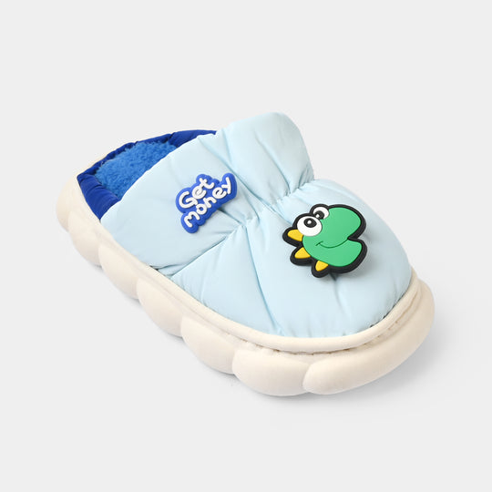 Boys Fur Slipper 1192-5-Blue