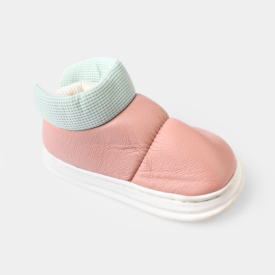 Girls Fur Slipper 1192-1-Pink