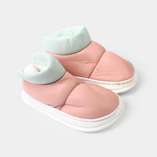 Girls Fur Slipper 1192-1-Pink