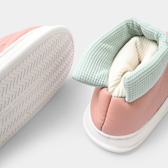 Girls Fur Slipper 1192-1-Pink