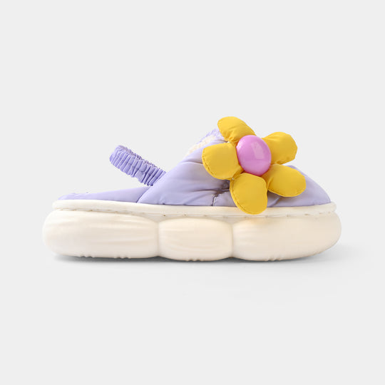 Girls Fur Slipper 1192-2-Purple