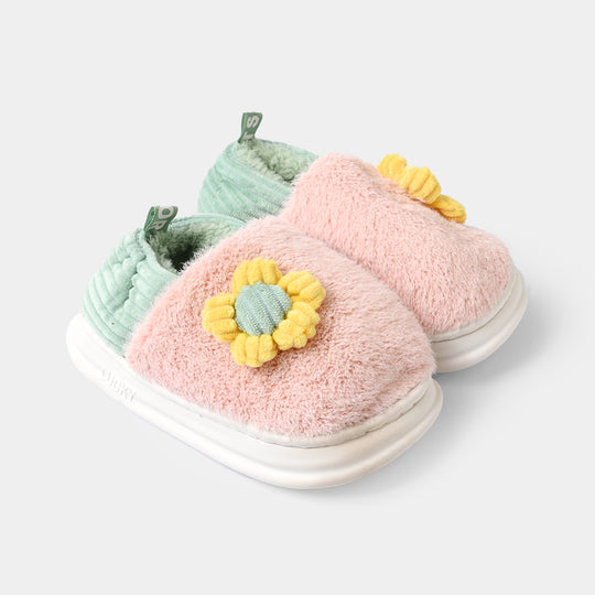Girls Fur Slipper 1192-7-Pink