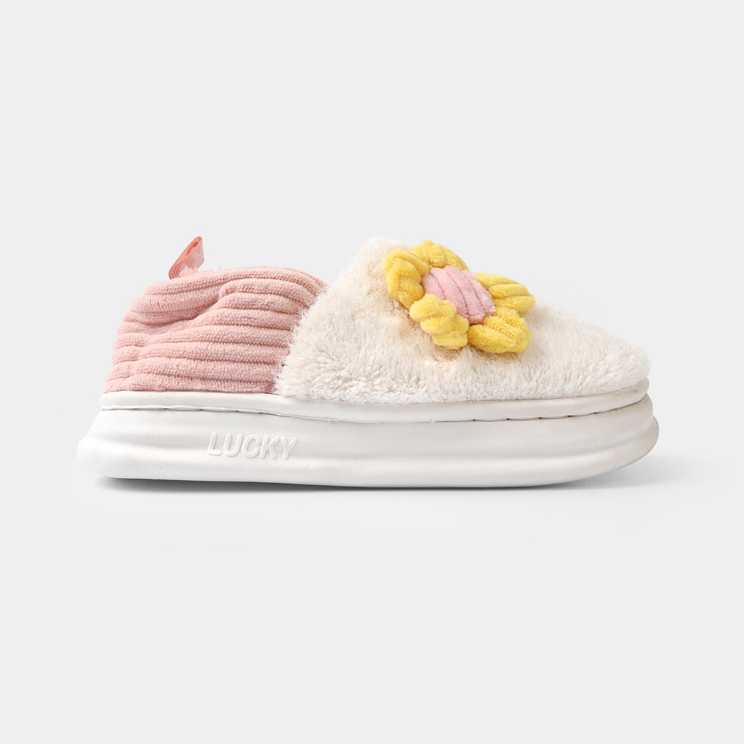 Girls Fur Slipper 1192-7-BEIGE