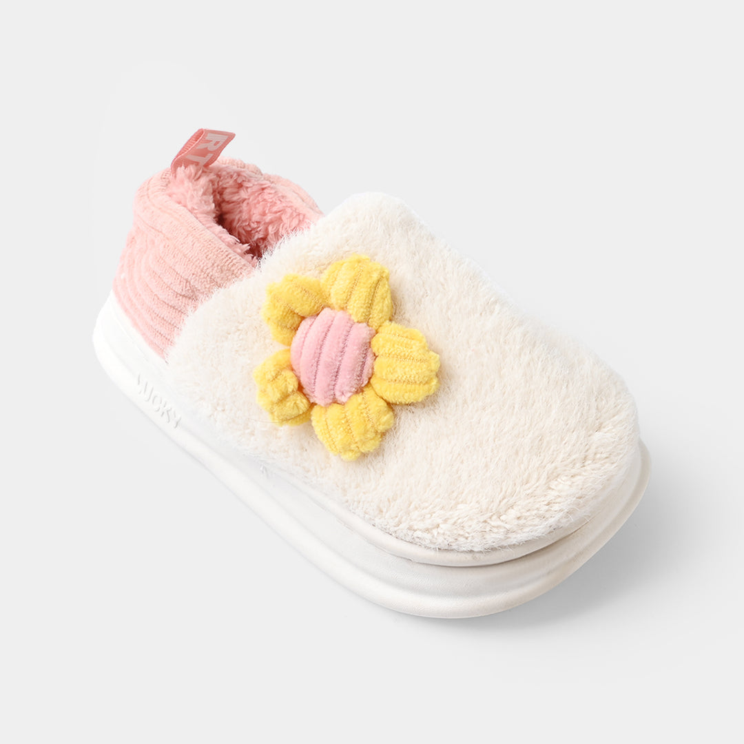 Girls Fur Slipper 1192-7-BEIGE