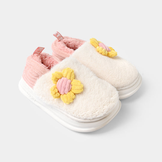 Girls Fur Slipper 1192-7-BEIGE