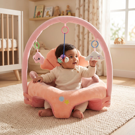 Rattle Baby Floor Seat/Support Sofa Seat - 6M+