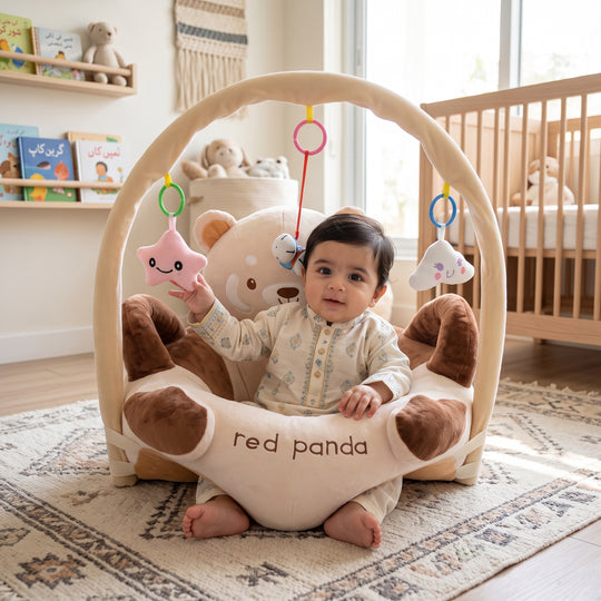 Rattle Baby Floor Seat/Support Sofa Seat - 6M+