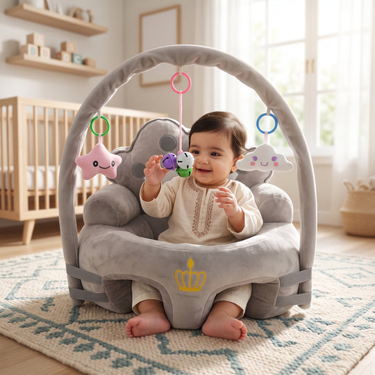 Princess Rattle Baby Floor Seat/Support Sofa Seat - 6M+