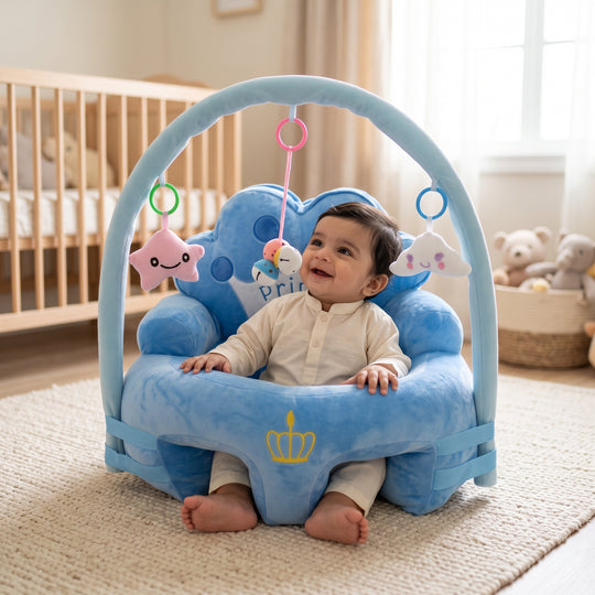 Rattle Baby Floor Seat/Support Sofa Seat - 6M+