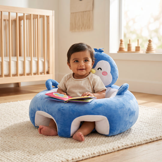 Penguin Baby Floor Seat/Support Sofa Seat - 6M+