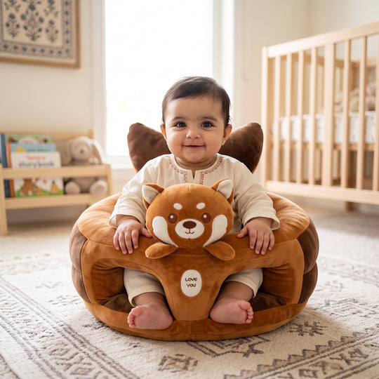 Cartoon Baby Floor Seat/Support Sofa Seat - 6M+