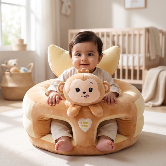 Cartoon Baby Floor Seat/Support Sofa Seat - 6M+