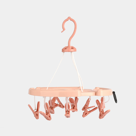 Round Cloth Hanger (15 Clips)