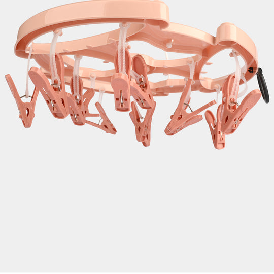 Round Cloth Hanger (15 Clips)