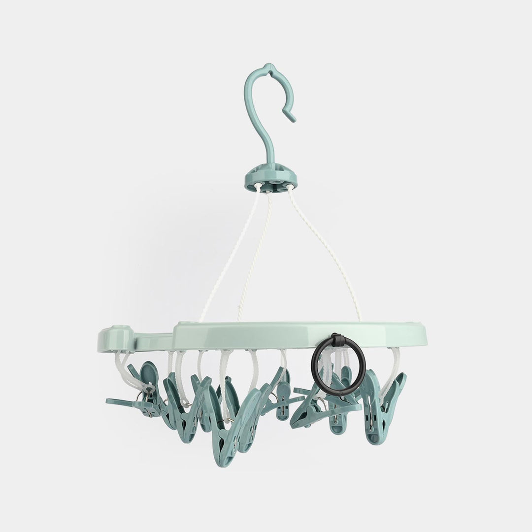 Round Cloth Hanger (15 Clips)