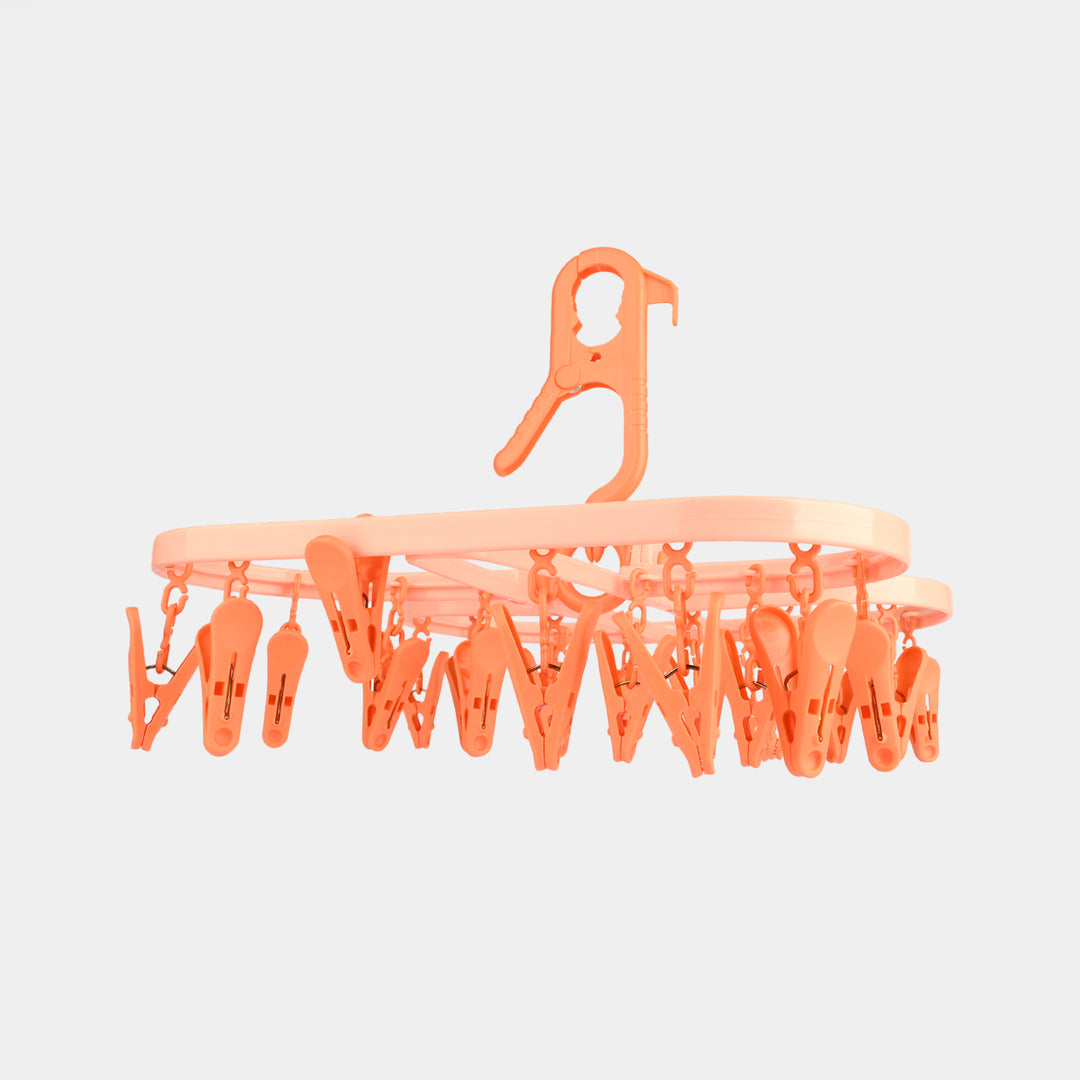 Laundry Cloth Hanger With Clips
