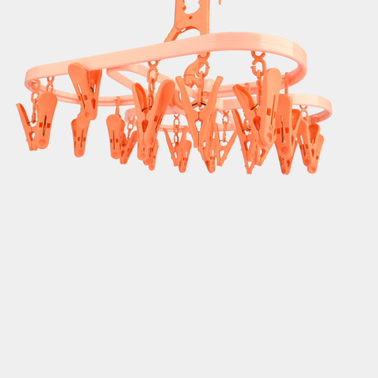 Laundry Cloth Hanger With Clips