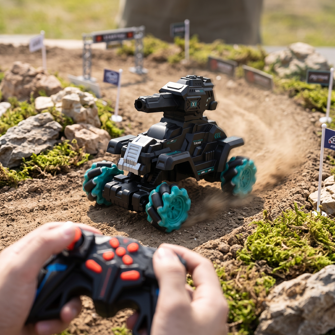 2.4GHz Remote Control Mecha Tank / Water Gel Blaster Vehicle