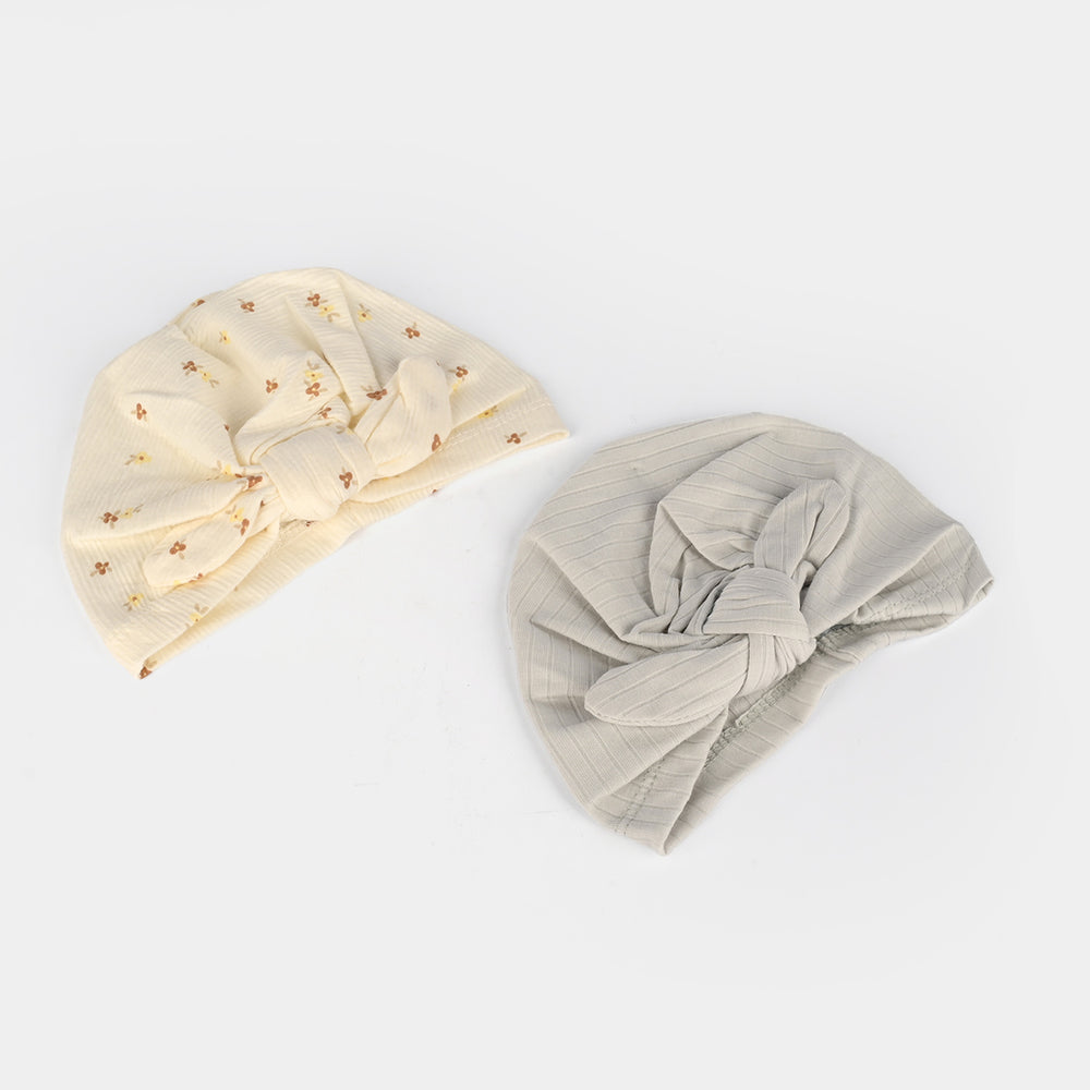 BABY TURBAN CAP/HAT Pack Of 2 | 3M+