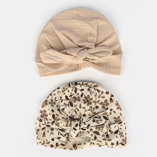 BABY TURBAN CAP/HAT Pack Of 2 | 3M+