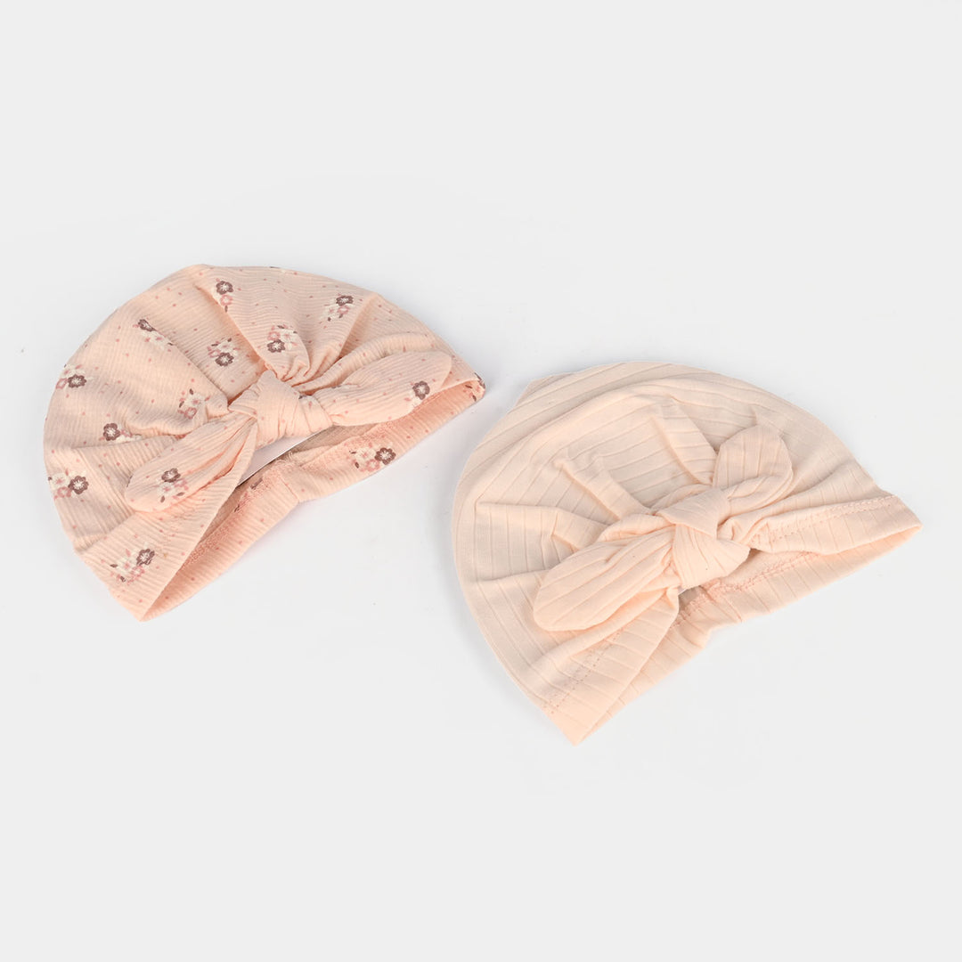 BABY TURBAN CAP/HAT Pack Of 2 | 3M+