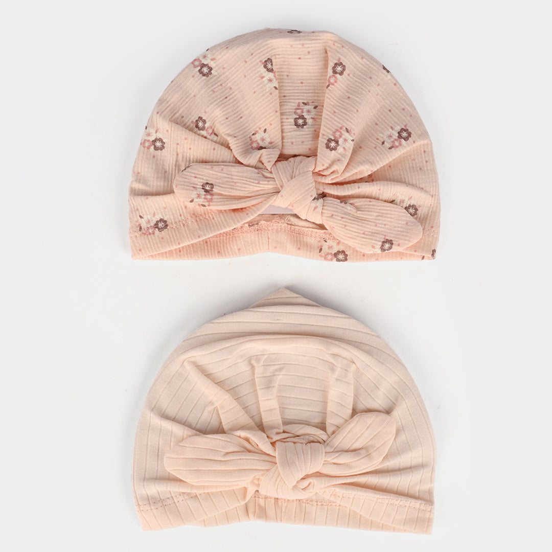 BABY TURBAN CAP/HAT Pack Of 2 | 3M+